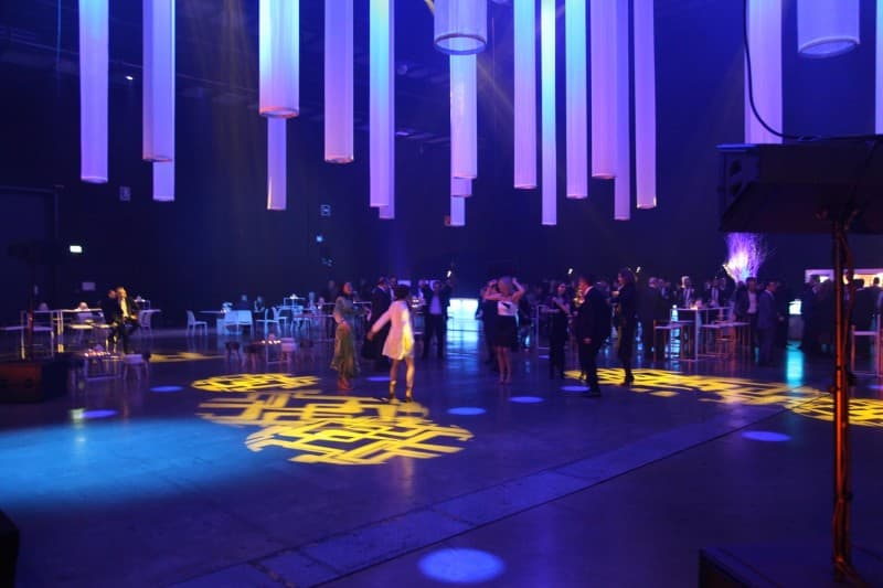 Christmas party - Jeu de lumière et décoration à la Rockhal